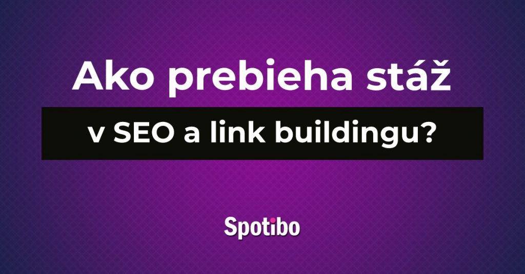 SEO stáž